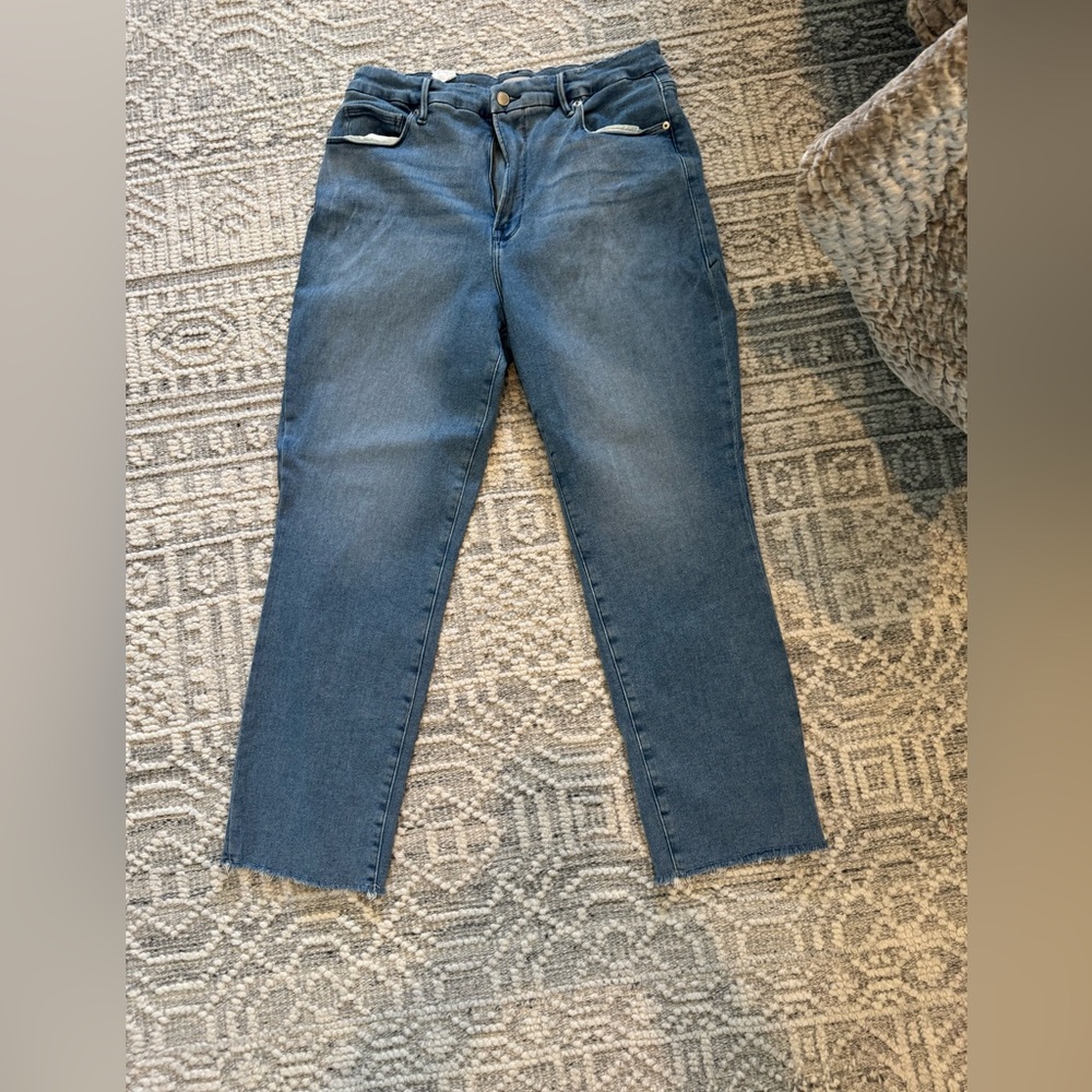 NWT GOOD AMERICAN ALWAYS FITS GOOD LEGS STRAIGHT JEANS - Picture 5 of 8